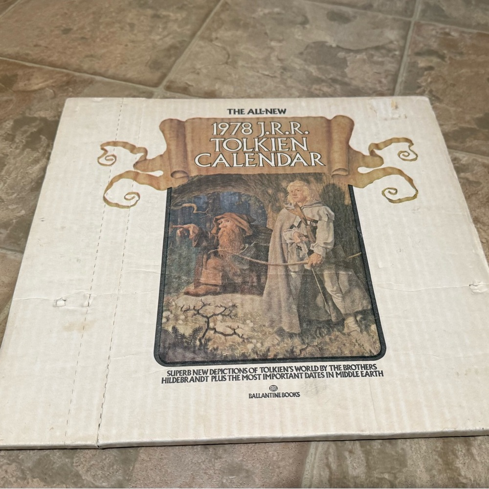 1978 J.R.R. Tolkien Calendar - Vintage Art